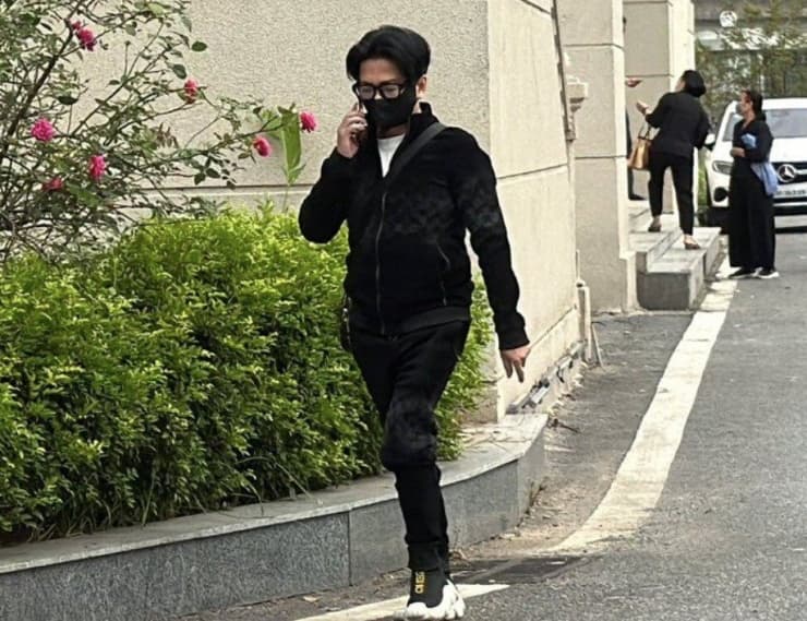 Vũ Hà tại TAND Hà Nội sáng 28/10